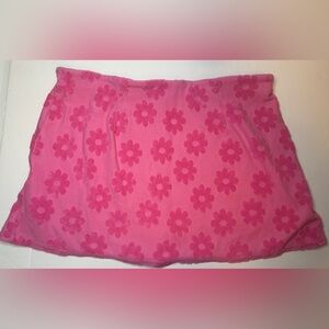 American Eagle pink floral terry cloth skort Size L